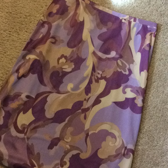 Express purple patterned skirt size XS - Picture 5 of 5